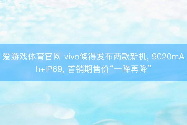 爱游戏体育官网 vivo倏得发布两款新机， 9020mAh+IP69， 首销期售价“一降再降”