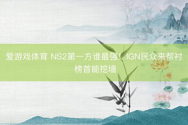爱游戏体育 NS2第一方谁最强！IGN民众来帮衬 榜首能挖墙