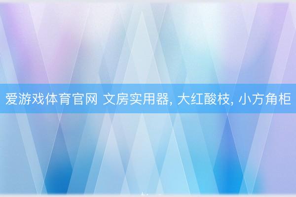 爱游戏体育官网 文房实用器， 大红酸枝， 小方角柜