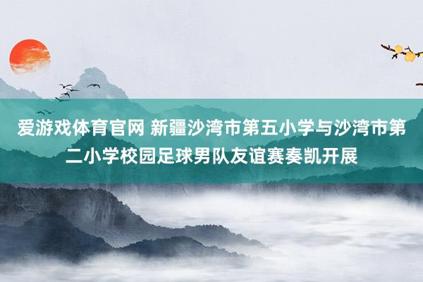 爱游戏体育官网 新疆沙湾市第五小学与沙湾市第二小学校园足球男队友谊赛奏凯开展